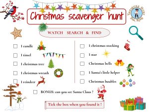 Christmas scavenger hunt for kids